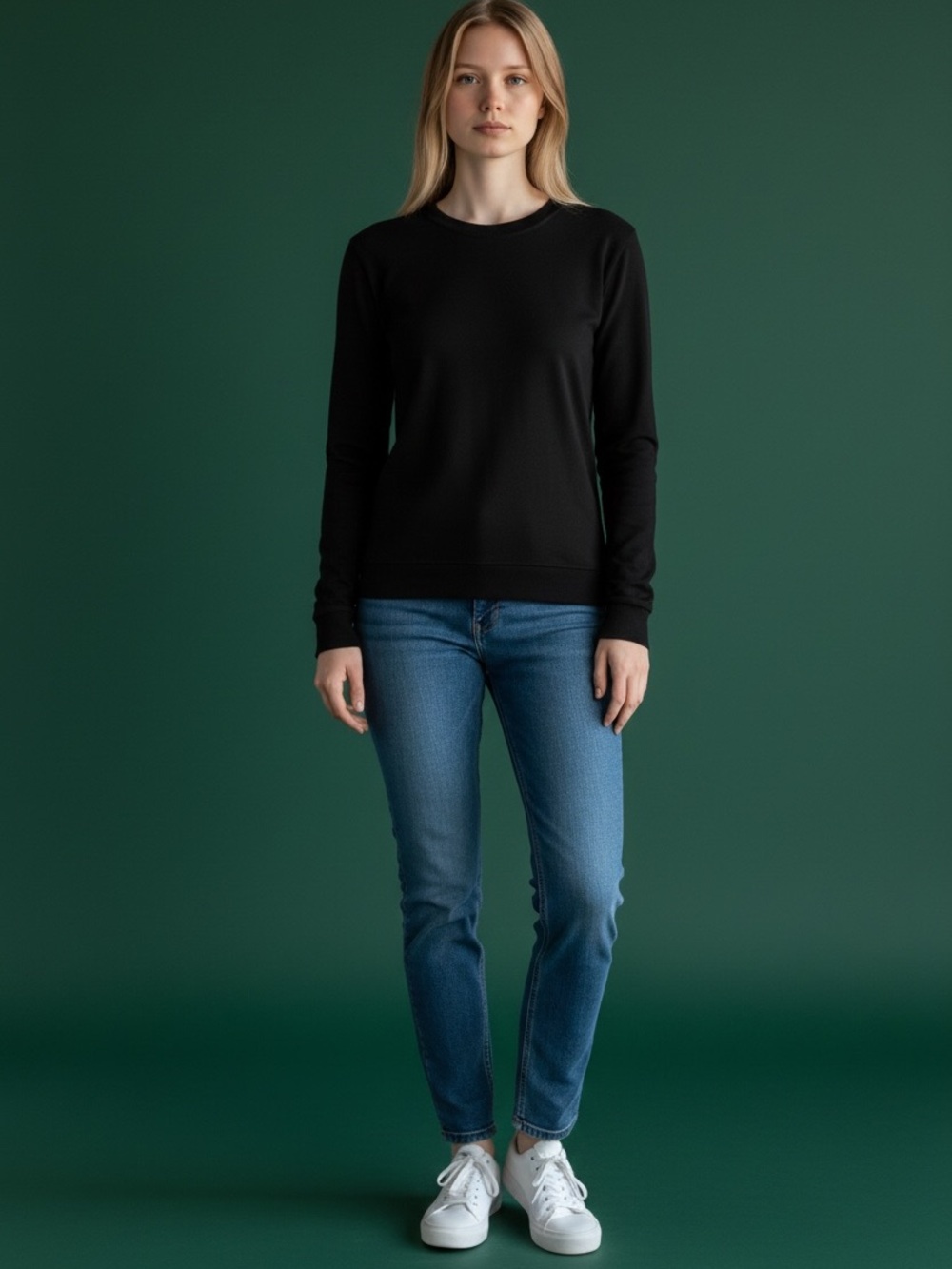 Banana Republic Black Crewneck Sweatshirt